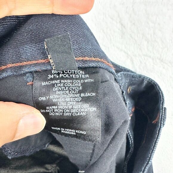 Express Stella Regular Fit Low Rise Boot Cut Jeans Size 10 NWT Dark Wash Y2K - Picture 9 of 9